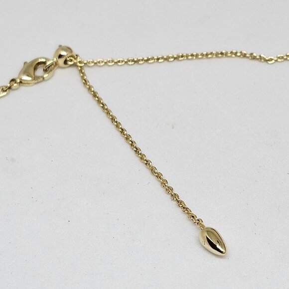 Kendra Scott Mallory Pendant Necklace Indigo Kyocera Opal Stone Gold Plated 19" - Picture 6 of 12